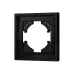Рамка пластиковая FRM-TENDO-SFPL-1-BK, Чёрный, 1 пост