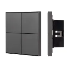 039667 Панель управления кнопочная IP20, BUS, Frame, INTELLIGENT ARLIGHT KNX-304-23-IN Black, металл, 2 года