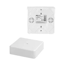 Коробка распаячная КР 100х100х29 ОП белая, IP40, инд. штрихкод TDM