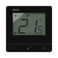 Умный терморегулятор ZigBee/868 МГц, 2хАА, черный