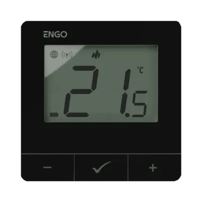 Умный терморегулятор ZigBee/868 МГц, 2хАА, черный
