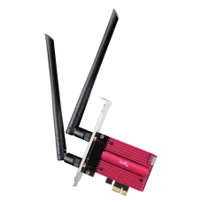 Адаптер + Bluetooth PCI-E, 4 (802.11n), 5 (802.11ac), 6 (802.11ax), 6E (802.11ax), 5378 Мбит/с, 6 ГГц, 5 ГГц, 2.4 ГГц, антенна - внешняя