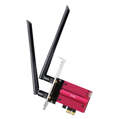 Адаптер + Bluetooth PCI-E, 4 (802.11n), 5 (802.11ac), 6 (802.11ax), 6E (802.11ax), 5378 Мбит/с, 6 ГГц, 5 ГГц, 2.4 ГГц, антенна - внешняя
