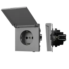 Механизм розетки влагозащищённый SCT-TENDO-MCP-PL-GR 230V, 16A, Серый, 1 пост