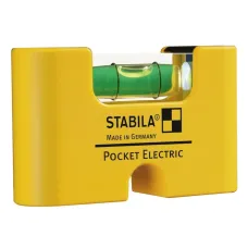 Уровень для электрика тип Pocket Electric (1 горизонтальный, точность 1мм/м) с чехлом на пояс