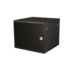 Шкаф 19'' телекоммуникационный настенный, 9U 501х600х600 мм, дверь металл, черный
