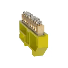 Шина нулевая с изолятором OptiKit BB-D-PE-DIN-14-8х12-желтый