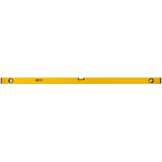 Уровень ''Стайл'', 3 глазка, желтый усиленный корпус, фрезерованная рабочая грань, шкала, Профи 1200 мм