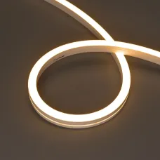 Лента герметичная MOONLIGHT-SIDE-A140-12x17mm 24V Warm2700 9.6 W/m, IP67, 5m, wire x2, вывод кабеля боковой