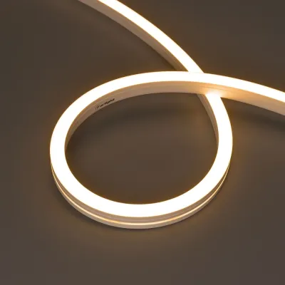 Лента герметичная MOONLIGHT-SIDE-A140-12x17mm 24V Warm2700 9.6 W/m, IP67, 5m, wire x2, вывод кабеля боковой