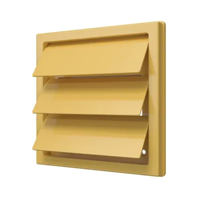 Выход стенной КФ фланец D150/160 жалюзи 190х190 ASA Beige ERA