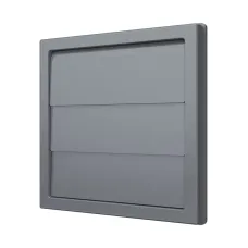Выход стенной КФ фланец D150/160 жалюзи 190х190 ASA Gray ERA