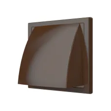 Выход стенной КФВ фланец D150/160 обр.клапан 190х190 ASA Brown ERA