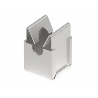 Держатель КЛИК безвинтовое исполнение со свободным креплением круглого проводника 8 мм, нержавеющая сталь