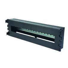 Панель 19' с DIN-рейкой 3U, 22 модуля, черный