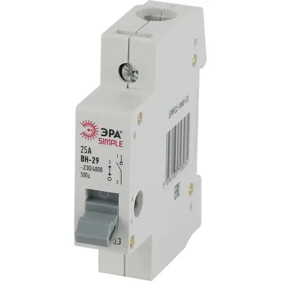 Выключатель нагрузки ЭРА SIMPLE SIMPLE-mod-56 1P 25А ВН-29