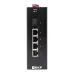 Коммутатор промышленный неуправляемый U-1GX/SFP-4GTP, 1 порт 1000Base-X SFP, 4 порта 10/100/1000Base-T(X) RJ45 c PoE, монтаж на динрейку TSX EKF
