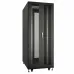 Шкаф серверный телекоммуникационный 19' напольный 42U 800x1200mm передняя и задняя двойные          перфорированные двери, ручки с замком, цвет черны