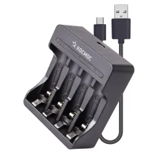 Зарядное устройство автоматическое KOC903USB для аккумуляторных батареек АА и ААА 4 слота