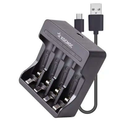 Зарядное устройство автоматическое KOC903USB для аккумуляторных батареек АА и ААА 4 слота