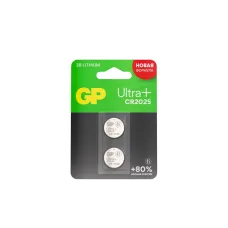 Батарейка дисковая литиевая GP Lithium Ultra Plus CR2025 - 2 шт. в блистере