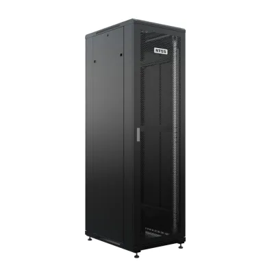 Шкаф напольный универсальный серверный R 22U 600х800мм, 4 профиля 19, двери перфорированная и перфорированная, боковые стенки съемные, регулируе