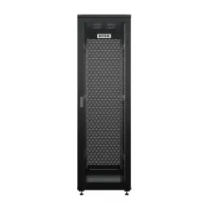 Шкаф напольный универсальный серверный R 42U 600х1000мм, 4 профиля 19, двери перфорированная и перфорированная, боковые стенки съемные, регулируе