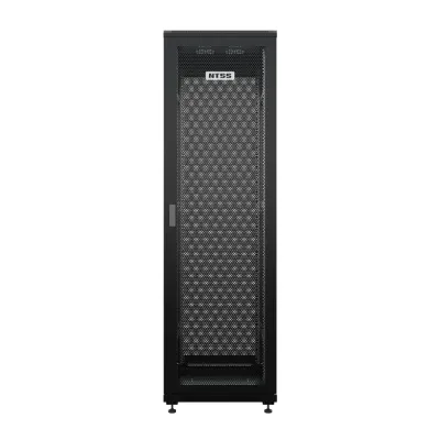 Шкаф напольный универсальный серверный R 42U 600х800мм, 4 профиля 19, двери перфорированная и перфорированная, боковые стенки съемные, регулируе