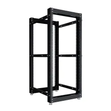 Стойка серверная OR двухрамная 42U 600-1000мм, комплект ножек, черный RAL 9005