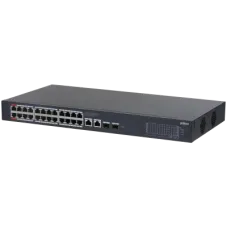 Коммутатор управляемый L2 24x1Гбит/с (RJ 45 с PoE+, PoE++), 2x1Гбит/с (Combo) 240Вт