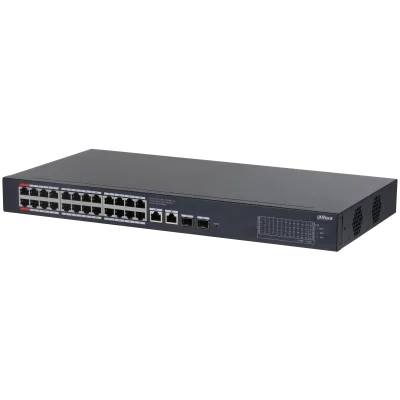 Коммутатор управляемый L2 24x1Гбит/с (RJ 45 с PoE+, PoE++), 2x1Гбит/с (Combo) 240Вт