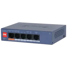 Коммутатор управляемый L2 с обл. упр. 4x100Мбит/с (RJ45 с PoE+,PoE++) , 1x1Гбит/с (RJ45) 60Вт