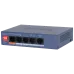 Коммутатор управляемый L2 с обл. упр. 4x100Мбит/с (RJ45 с PoE+,PoE++) , 1x1Гбит/с (RJ45) 60Вт