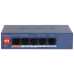 Коммутатор управляемый L2 с обл. упр. 4x100Мбит/с (RJ45 с PoE+,PoE++) , 1x1Гбит/с (RJ45) 60Вт
