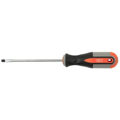 Отвертка стержневая шлицевая ROUND GRIP, SL4x100 мм