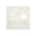 Валенсия лицевая панель розетки RJ-45 1-местная жемчуг