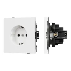 Механизм электрической розетки SCT-TENDO-MEU1-PL-WH 230V, 16A, Белый, 1 пост
