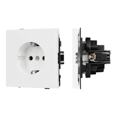 Механизм электрической розетки SCT-TENDO-MEU1-PL-WH 230V, 16A, Белый, 1 пост