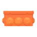 Коробка огнестойкая E45 100х100х50мм с клеммниками 6 полюсов 0,5-6мм2 IP55 HF EKF