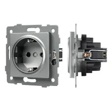 Механизм электрической розетки SCT-MEU1-PL-GR-V 250V, 16A