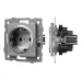Механизм электрической розетки SCT-MEU1-PL-GR-V 250V, 16A Механизм электрической розетки SCT-MEU1-PL-GR-V 250V, 16A