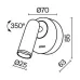 Настенный светильник (бра) Technical C038WL-L3W3K Белый