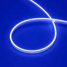 Лента герметичная MOONLIGHT-SIDE-A168-4x10mm 24V Blue 7.2 W/m, IP65, 5m, wire x2, вывод кабеля прямой