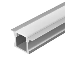 Профиль с экраном ALU-SLIM-H15-F-2000 ANOD+FROST (Алюминий)