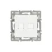 Механизм компьютерной розетки двойной SCT-MPC2-PL-WH RJ-45, CAT6