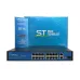 Коммутатор неуправляемый 16x100Мбит/с (RJ45 с PoE), 2x1Гбит/с (RJ45) + 1x1Гбит/с (SFP) 250Вт