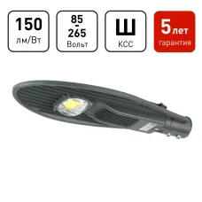 Уличный светильник ЭРА SPP-5-60-5K-W 60Вт 5000К 9000лм IP65 КСС Ш 85-265В IC-COB 48-60мм 5 лет