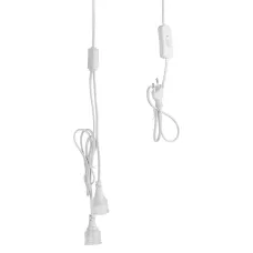 Патрон ЭРА FITO-Holder G13 IP65 mini для ламп FITO до 600 мм 2хG13 с выключателем, вилкой 1.5 м