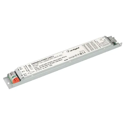 Блок питания ARJ-SP-120-LINEAR-PFC-DALI2-ADJ (120W, 80-330V, 0.3-0.7A) (IP20 металл, 5 лет)