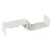 Соединитель (100х40) (2 шт) Plast PROxima белый